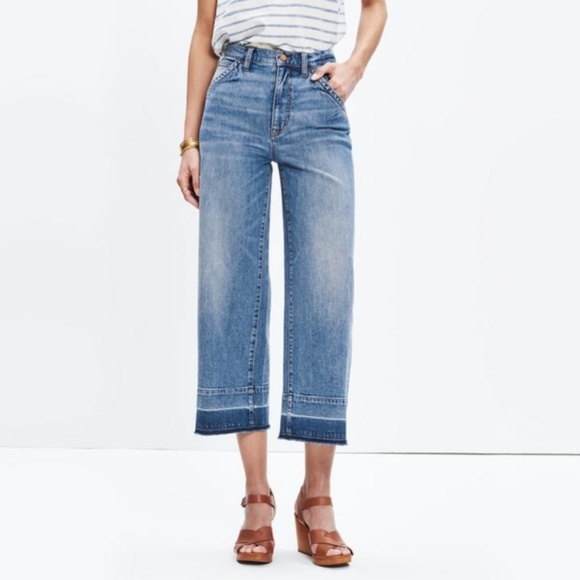 Madewell Denim - Madewell | 26 Wide Leg Crop Jeans Drop Hem Edition